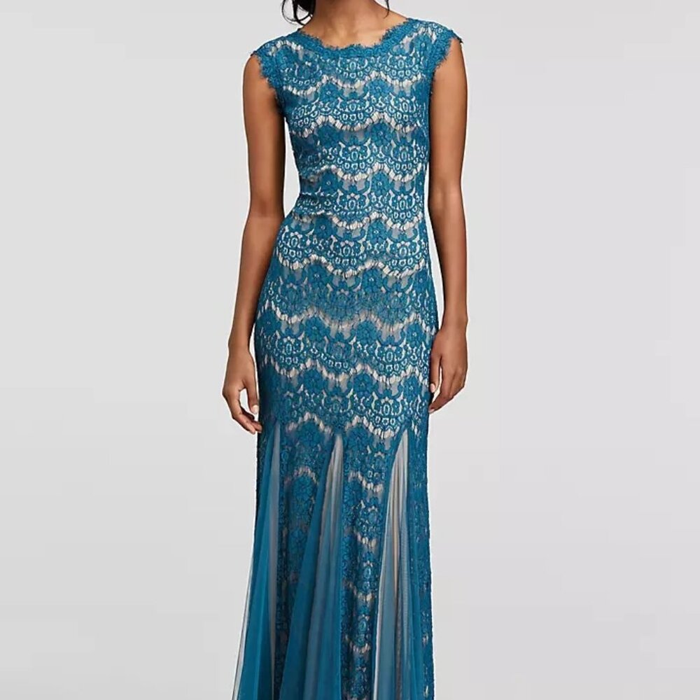 Betsy & Adam Formal Lace Gown (Size 4)